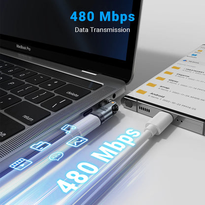 AUFU PD240W USB C to Type C OTG Adapter 540 Rotation 5A Fast Charge Cable Converter for iPhone 16 MacBook Samsung Xiaomi Laptop Beauty World Shop