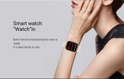 2024 Smart Watch Android Phone 1.44'' Inch Color Screen Bluetooth Call Blood Oxygen/Pressure Monitoring Smart Watch Women Men Beauty World Shop