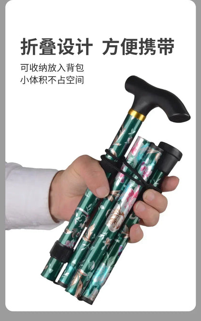 Outdoor Walking Sticks Hiking Camping Mountaineering Poles Telescopic Baton Trekking Poles Folding Cane Crutches Pole Unisex Beauty World Shop