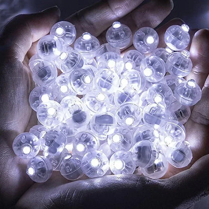 100/10Pcs Mini LED Balloon Light Colorful Flashing Luminous Tumbler Ball Lamp Lantern Light Christmas Wedding Party Decorations Beauty World Shop