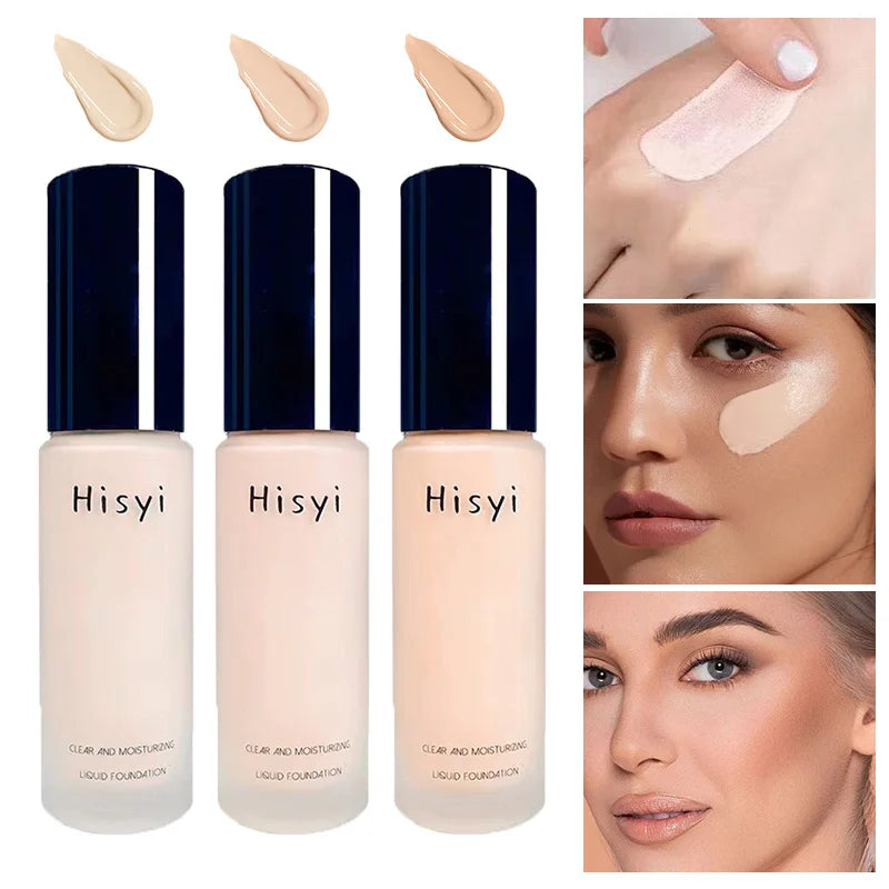 The liquid foundation is light, matte, naturally brightening, and does not come off makeup. The natural complexion is frosty, Beauty Trend Shop
