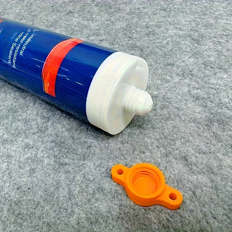 Silicone seal cap and seal gun nozzle removal tool, silicone seal cap used for open core tubes to prevent rapid drying Beauty World Shop