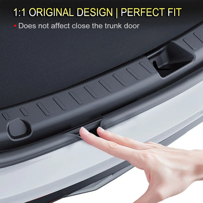 Rear Trunk Bumper Protector Guard For Tesla Model Y Juniper Launch Accessories 2025 2024 Trunk Threshold Sill Cover Mat Plate Beauty World Shop