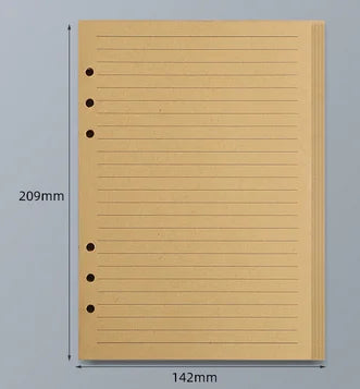 45 Sheets A5 A6 A7 Loose Leaf Notebook Refill Spiral Binder Inner Page Line Blank craft  Grid Inside Paper Stationery Beauty World Shop