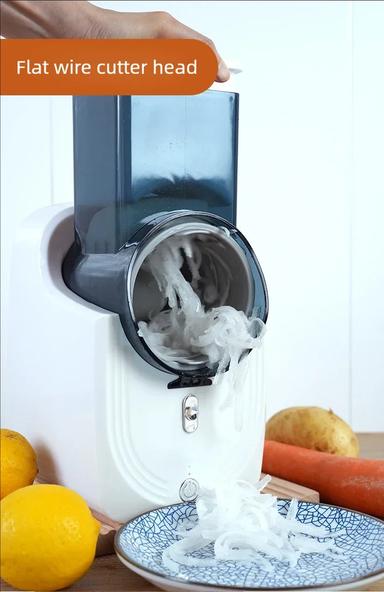 Multi-function Vegetable Cutter Household Kitchen Electric Vegetable Cutter Vegetable Slicer Shredder Automatic Beauty World Shop
