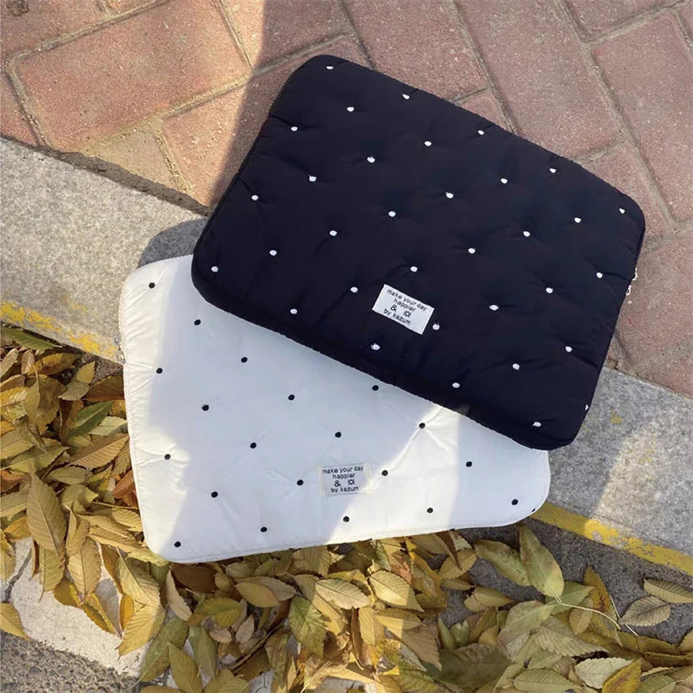 Laptop bag for macbook air 13 case 13-14 Inch puffy notebook pouch 15-16Inch Cute laptop sleeve 9-11 Inch Tablet Sleeve girl bag Beauty World Shop