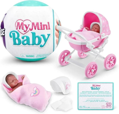 Zuru 5 Surprise Mini Brands Toys My Mini Baby Surprise Doll Cute Gift Miniature Toy Decoration Birthday Gift for Kids Toys Beauty World Shop