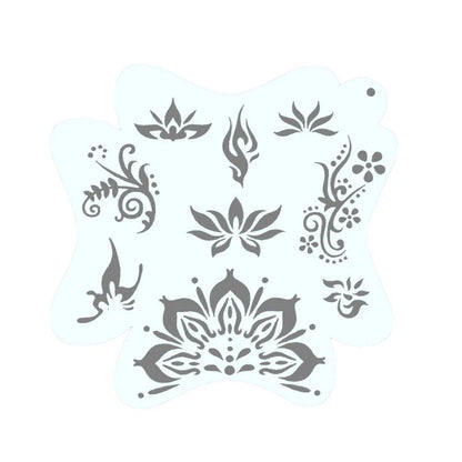 Stencils For Body Painting Face Art Stamps Temporary Tattoos Reusable Stencils Plastics Beauty World Shop