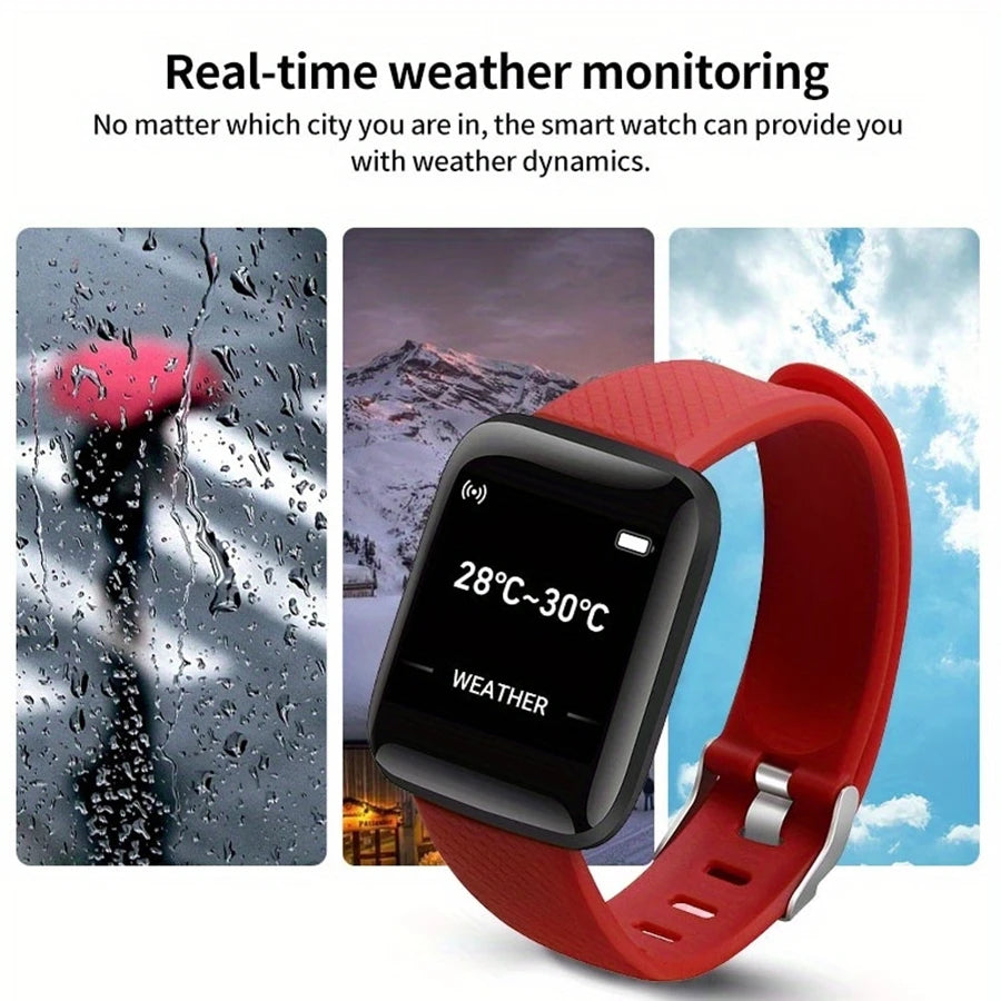 Smartwatch Men Women Wristwatches Smart Watch Message Fitness Monitor Bracelet Birthday Gift Electronic Clock For Android IOS Beauty World Shop