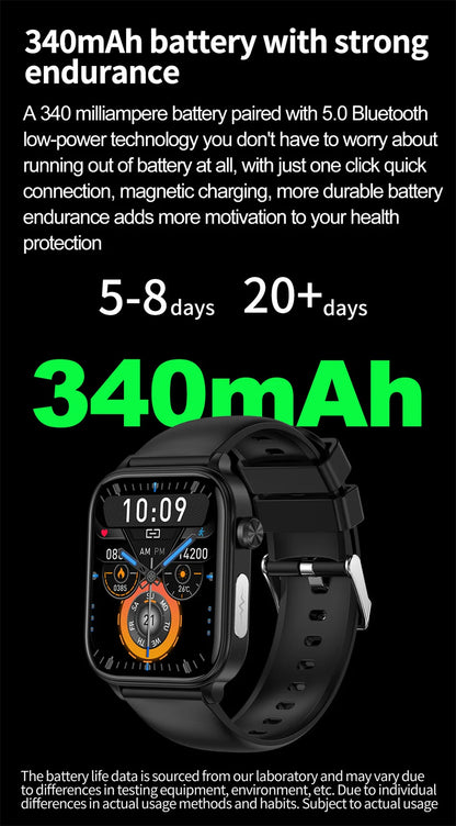 2025 New 24-Hour Health Monitoring Smart Watch Men Uric Acid Blood Lipids Heart Rate Bluetooth Call Smartwatch Women Beauty World Shop