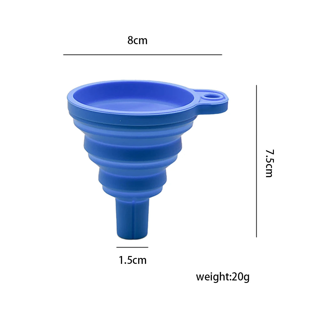 Engine Funnel Car Universal Silicone Liquid Funnel Washer Fluid Change Foldable Portable Auto Engine Oil Petrol Change Funnel Beauty World Shop
