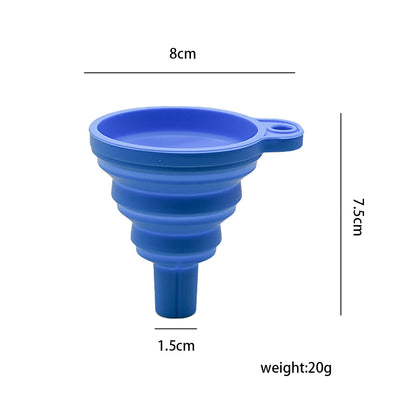 Engine Funnel Car Universal Silicone Liquid Funnel Washer Fluid Change Foldable Portable Auto Engine Oil Petrol Change Funnel Beauty World Shop