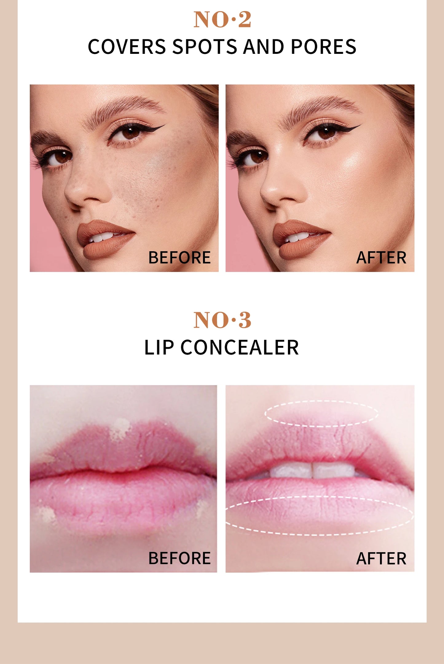 QIC Waterproof & Sweatproof Concealer Cream - Tattoo coverage, Long-Lasting Foundation, Natural,Full coverage, All Skin Types Beauty World Shop