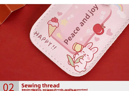 Vintage Oil Painting Pull Out Card Holder One Piece Women's Compact Ultra Thin Mini Cartoon New Style Niche Design Card Case Bag Beauty World Shop