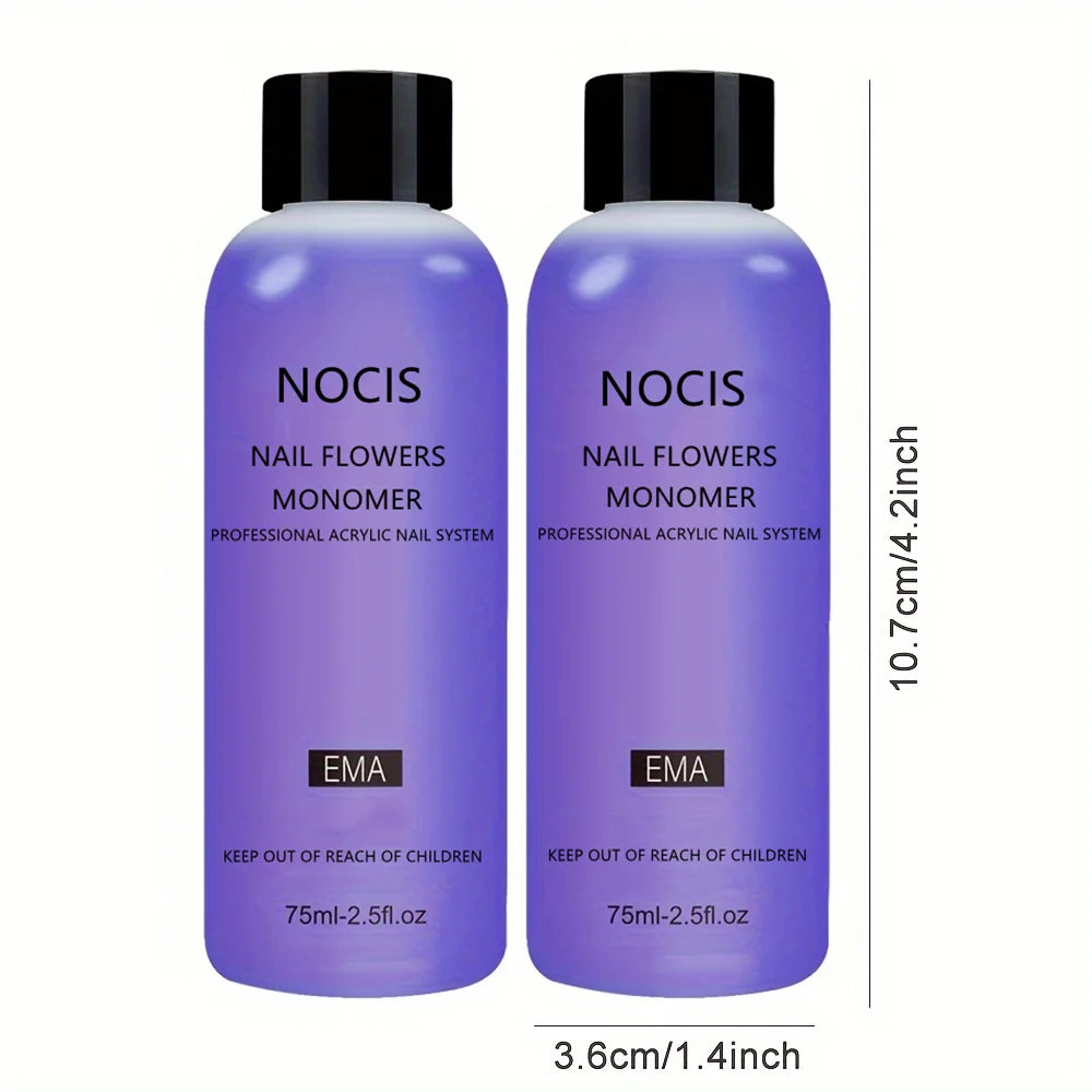 Professional Acrylic Nail Monomer, 75ml Unscented Liquid Monomer for Acrylic Nail Extension, Salon Quality Nail System Kit Beauty World Shop