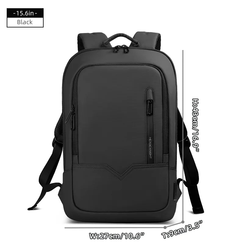 Heroic Knight Men's Daily Laptop Backpack Lightweight Minimalist Commute Office Daypack Women Waterproof Business Trip Schoolbag Beauty World Shop