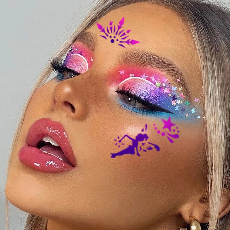 Stencils For Body Painting Face Art Stamps Temporary Tattoos Reusable Stencils Plastics Beauty World Shop