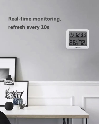 Digital Clock Desk Clock with Temperature Humidity  Wall Clocks for  Home Kitchen Office Desk Decorations NIDITON Beauty World Shop