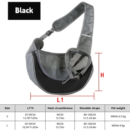 1Pc Dog out backpack,Dog Sling Carrier Breathable Mesh Travel Crossbody Bag For Puppy Cat Hiking Camping Beauty World Shop