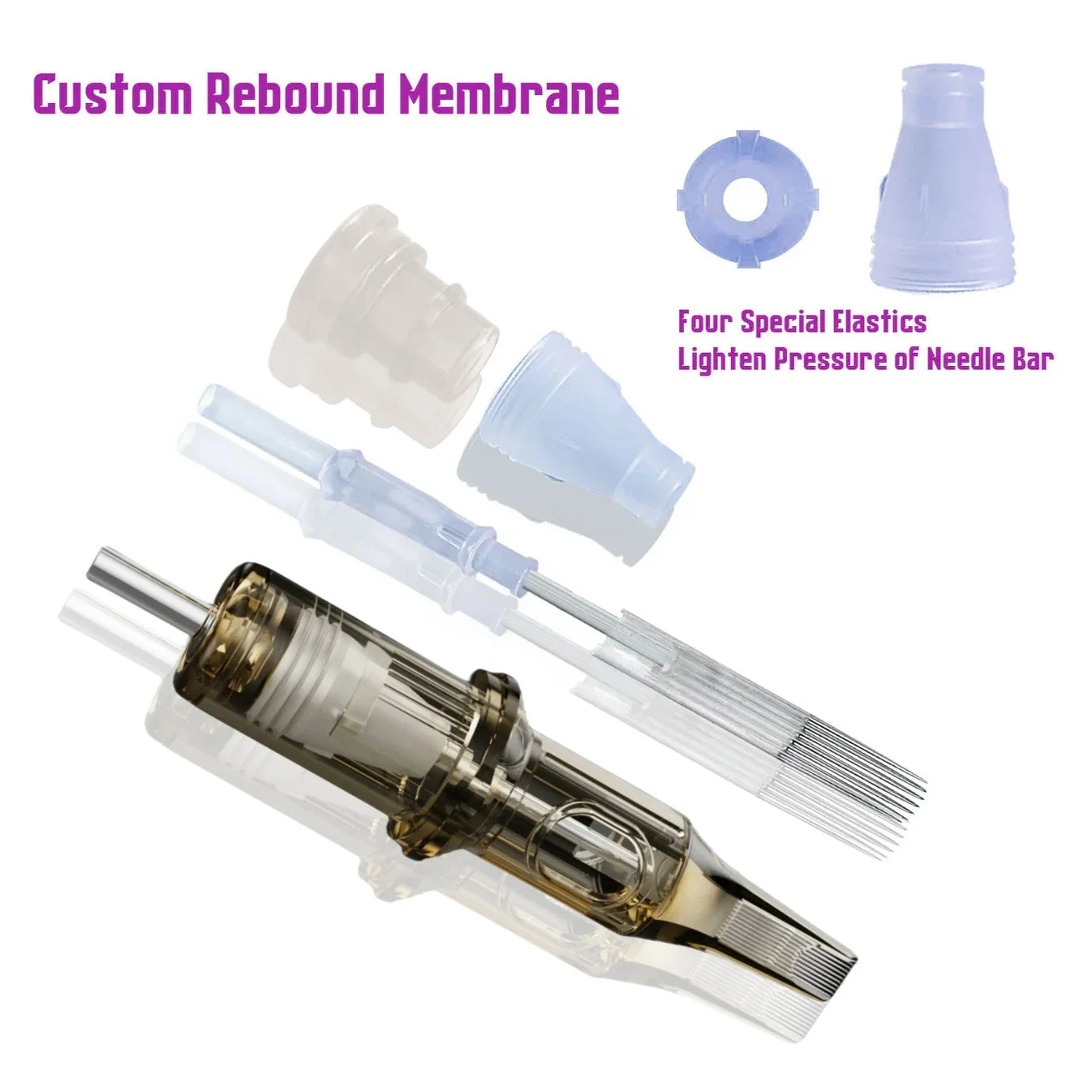 20PCS ROKYO Premium Tattoo Needle Cartridge Curved Round Magnum 5/7/9/11/13/15RM Beauty Trend Shop