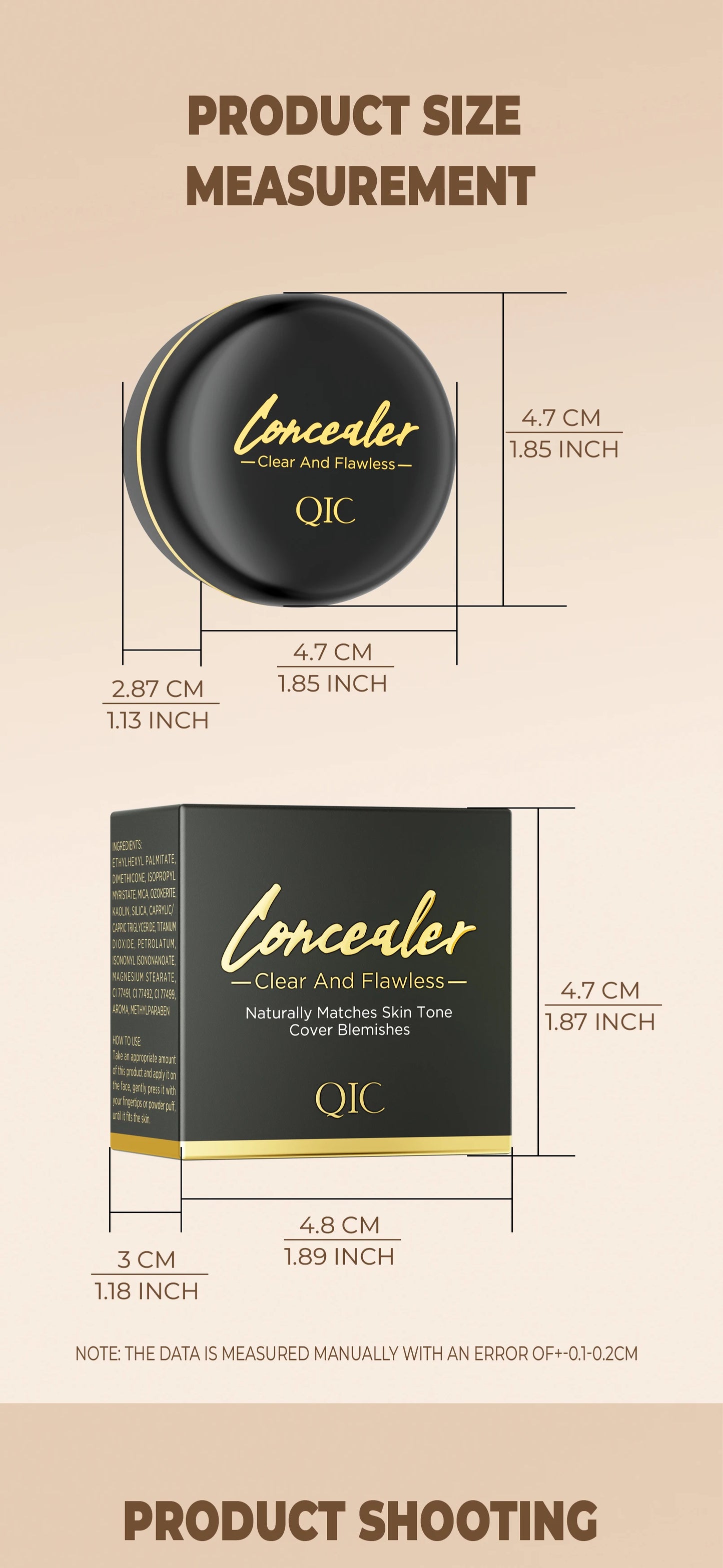 Waterproof Full Coverage Concealer for Tattoos, Scars - Natural Finish Foundation for All Skin Tones & Types Beauty World Shop