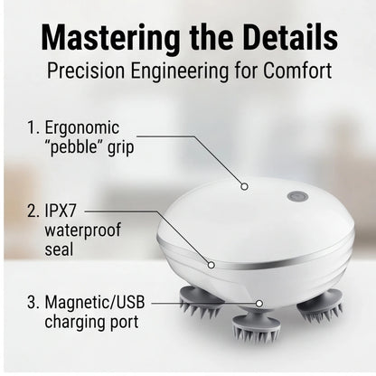 2-in-1 Electric Scalp Cleaner & Pet Massager – Deep Vibration Brush for Hair Wash & Pet Relaxation, Rechargeable & Easy to Clean Beauty World Shop