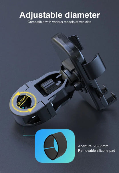 Anti-slip Phone Mount 360° Rotatable Adjustable Bike Phone Mount for Outdoor Cycling, Mountain Bike Accessories Beauty World Shop