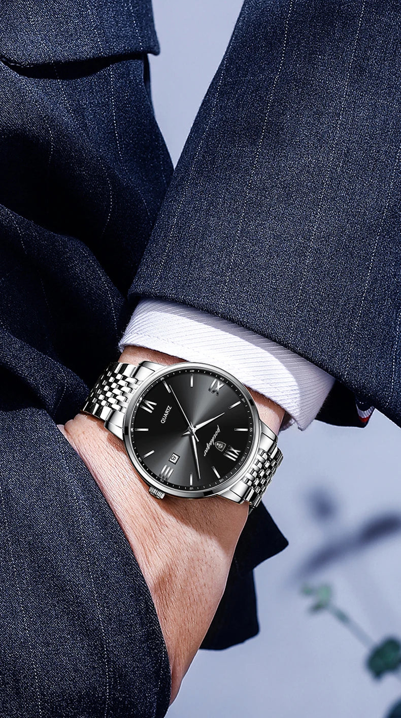 POEDAGAR Luxury Sports Men's Wristwatch Stainless Steel Waterproof Date Man Watch High Quality Casual Fashion Quartz Men Watches Beauty World Shop