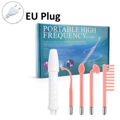4 In 1 Handheld Electric For Face Skin Beauty Tools Portable High Frequency Facial Therapy Wand Acne Treatment Machine Neon Wand Beauty World Shop
