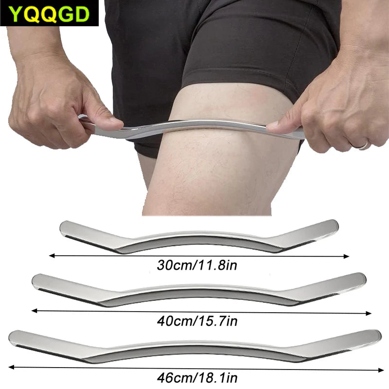 1Pcs Sport Stainless Steel Long Gua Sha Tool-Guasha Long Bar Muscle Scraping Massage Tools-Help Relieve Sore Muscles Soft Tissue Beauty World Shop