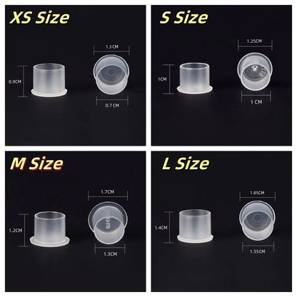ROKYO 1000PCS Disposable Steady Tattoo Ink Cups Plastic Pigment Clear Holder Container Caps Permanent Makeup Microblading Supply Beauty Trend Shop