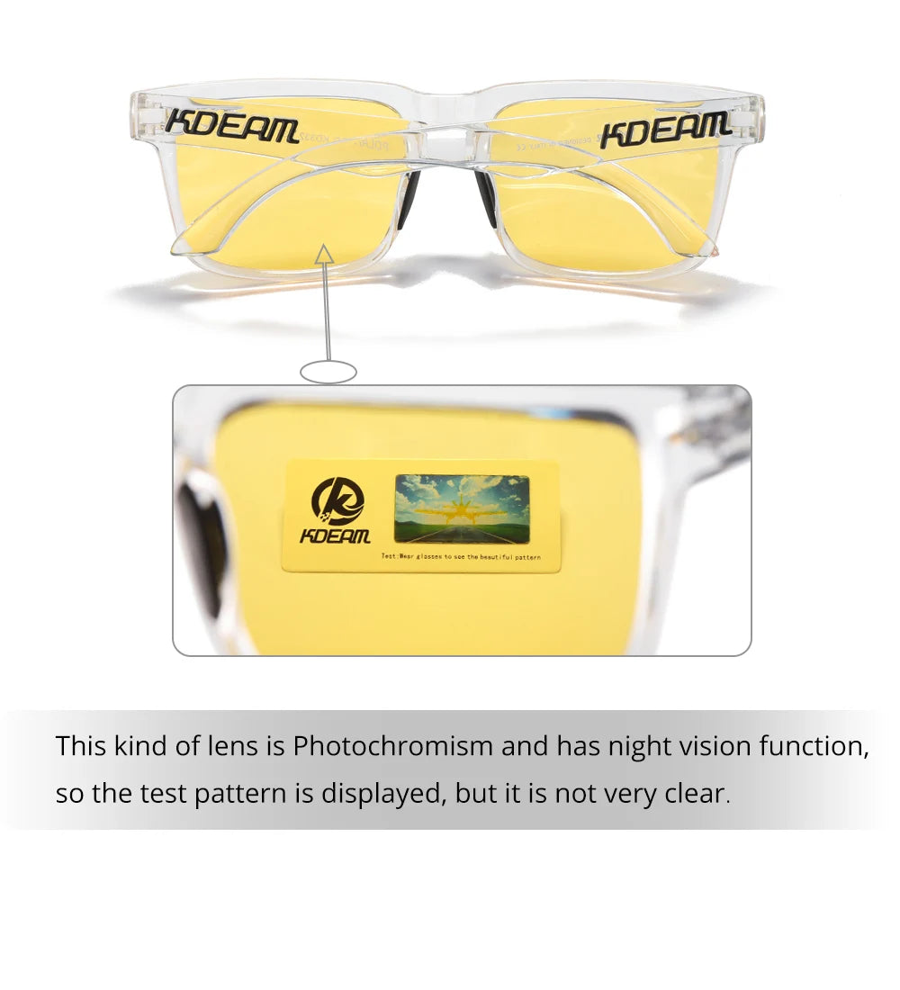 KDEAM Men's Polarized Sunglasses Square Casual Outdoors Sun Glasses Women Unisex Sunglass For Couple With Zipper Case Beauty World Shop