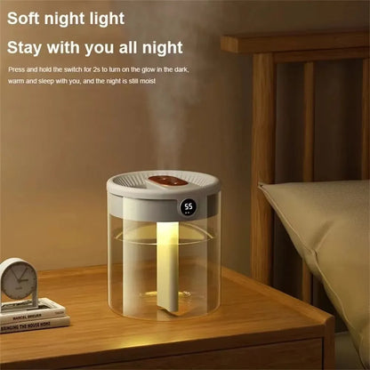 2L Humidifier Household Small Large Capacity Mute Bedroom Usb Office Desktop Portable Student Two Port Spray Water Supplement Beauty World Shop
