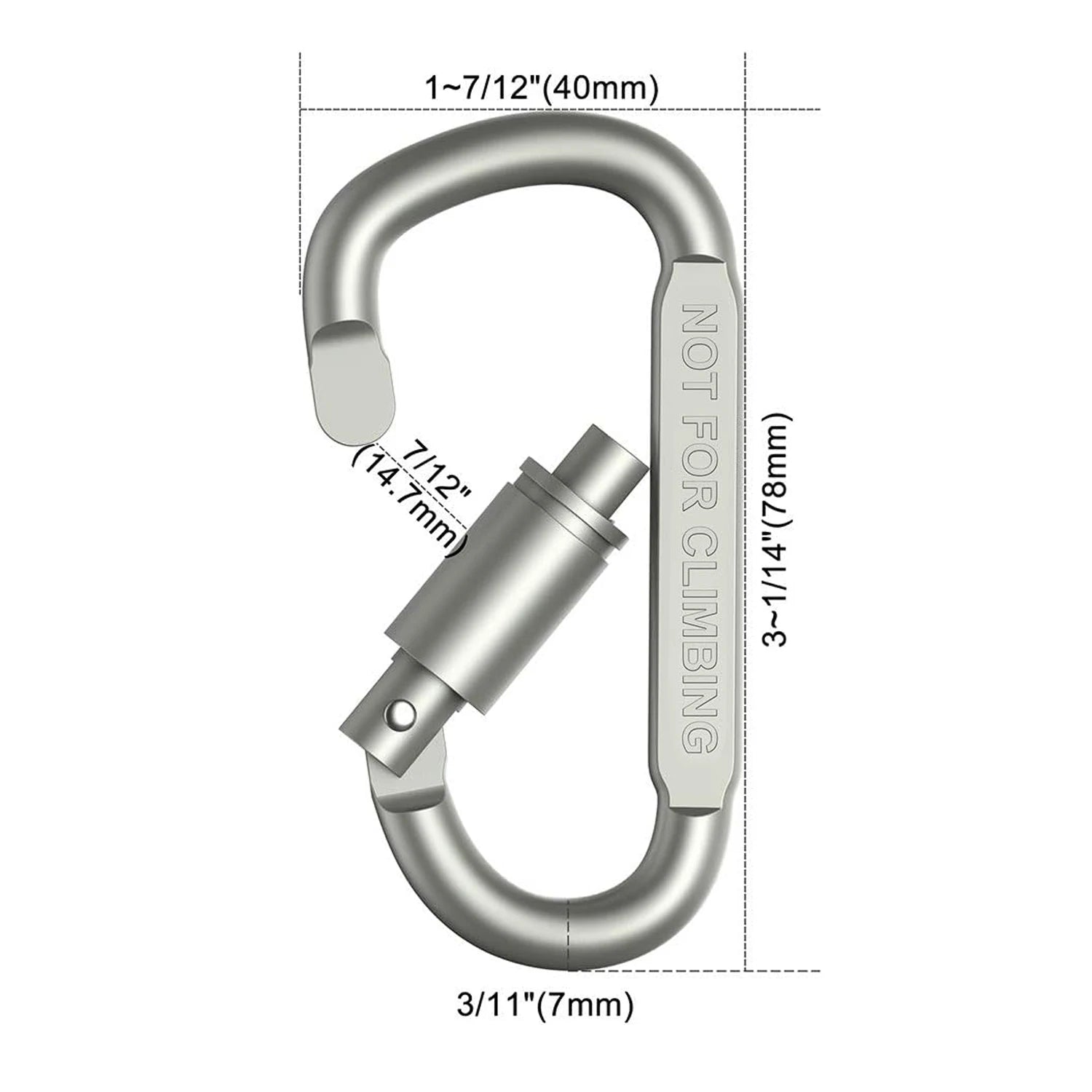 4-6PCS Carabiner Set For Key Camping Survival EDC Outdoor Keychain Clip  Alloy Aluminum Tactical Caribiner Hook Karabiners Beauty World Shop