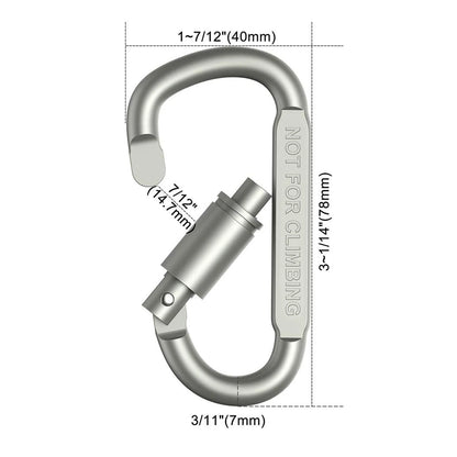 4-6PCS Carabiner Set For Key Camping Survival EDC Outdoor Keychain Clip  Alloy Aluminum Tactical Caribiner Hook Karabiners Beauty World Shop