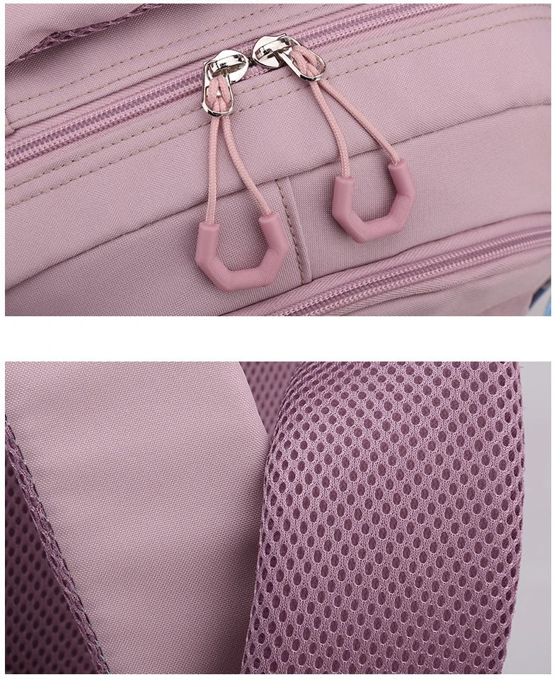Girl School Bag Backpack Back Pack For Teenager Women Children Female Pink Schoolbag Primary High Bagpack Class Teens Child Kids Beauty World Shop