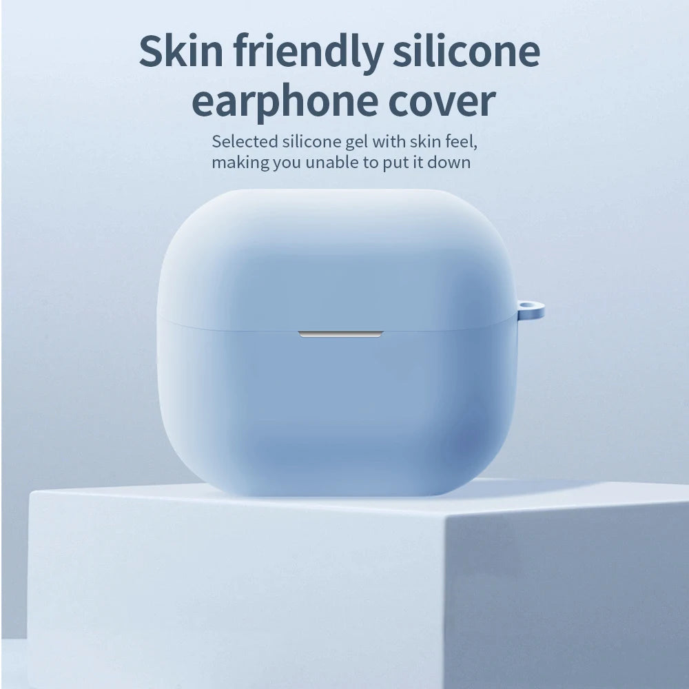 Silicone Case For Samsung Galaxy Buds 3 Pro Buds 3 FE Earbuds Accessories Shockproof Cover Dust-proof Keychain Coque Capa Fundas