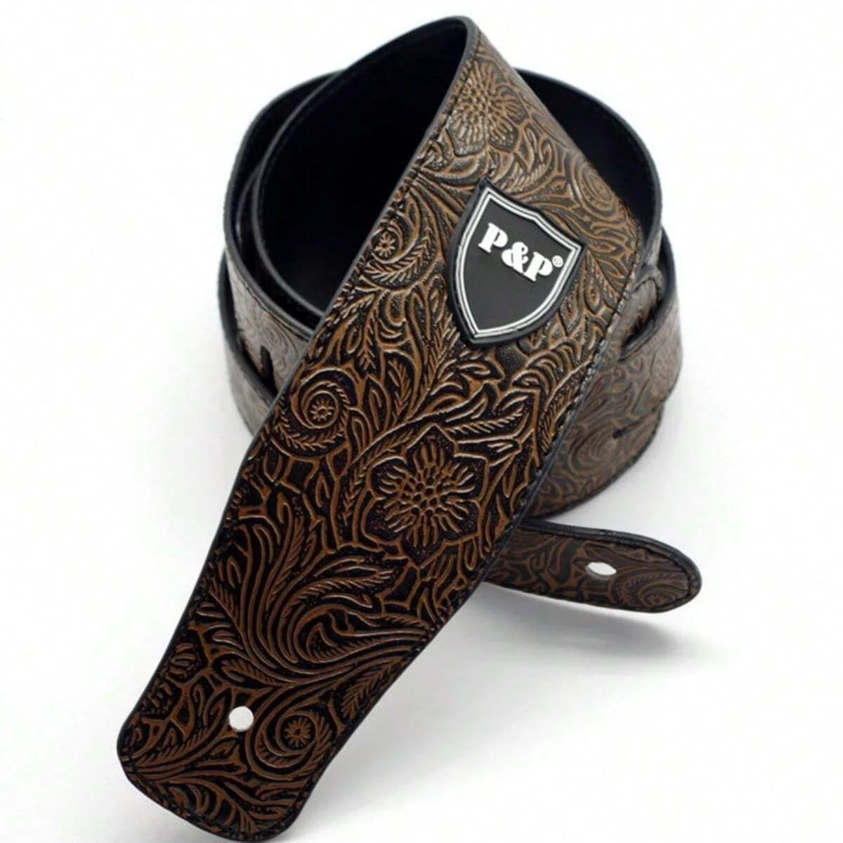 Guitar Strap Vintage 2.5 Inch Adjustable Soft Embroidered Belt Classical Bass Music Hobby Guitar Accessories Beauty World Shop