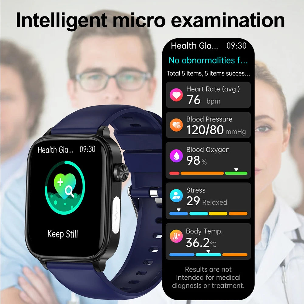 2025 New 24-Hour Health Monitoring Smart Watch Men Uric Acid Blood Lipids Heart Rate Bluetooth Call Smartwatch Women Beauty World Shop