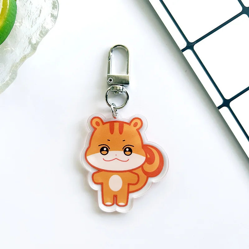 10CM Pop-up Store Doll Keychain ANITEEZ Cartoon Cute Plush Pendant Keyring Bag Accessories Kpop Yunho Yeosang Fans Gifts Beauty World Shop