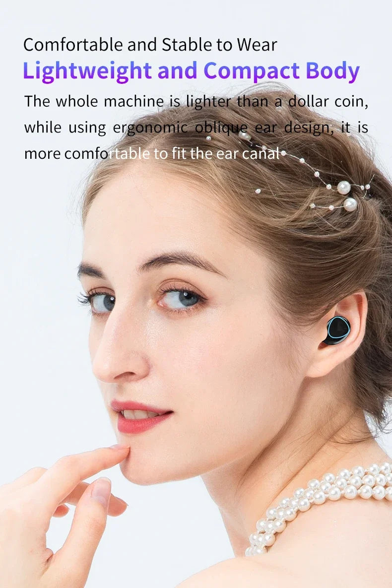 M10 TWS Wireless Headphones: Bluetooth Connection, Charging Box, 9D Stereo, Sports Waterproof Earbuds + Microphone Beauty World Shop