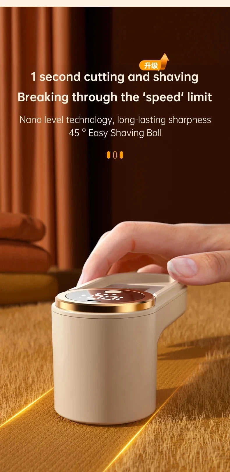 Lint Remover for Clothing Portable Electric Fuzz Pellet Remover LED Display Rechargeable for Clothes Fabric Shaver Fluff Remover Beauty World Shop