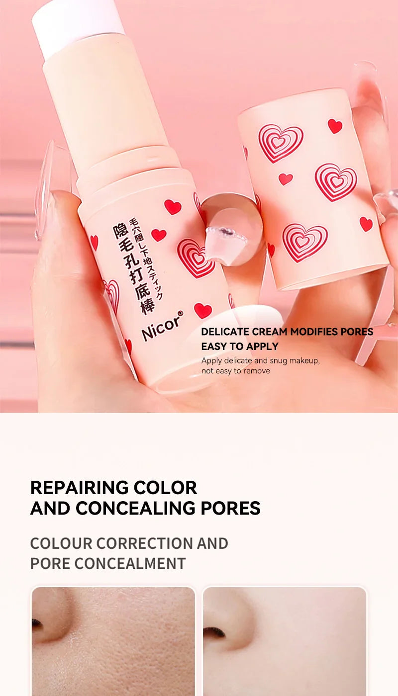 Pre-makeup isolation base stick, less prone to powder sticking, natural makeup effect, matte coverage, and long-lasting makeup Beauty Trend Shop