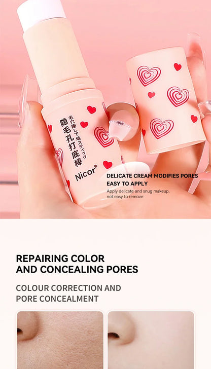 Pre-makeup isolation base stick, less prone to powder sticking, natural makeup effect, matte coverage, and long-lasting makeup Beauty Trend Shop
