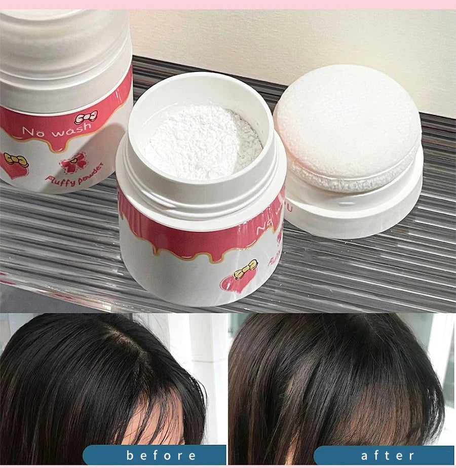 Hair mark powder cosmetic filling reissue artifact fluffy powder lazy powder powder control oil non-washing powder girl Beauty Trend Shop