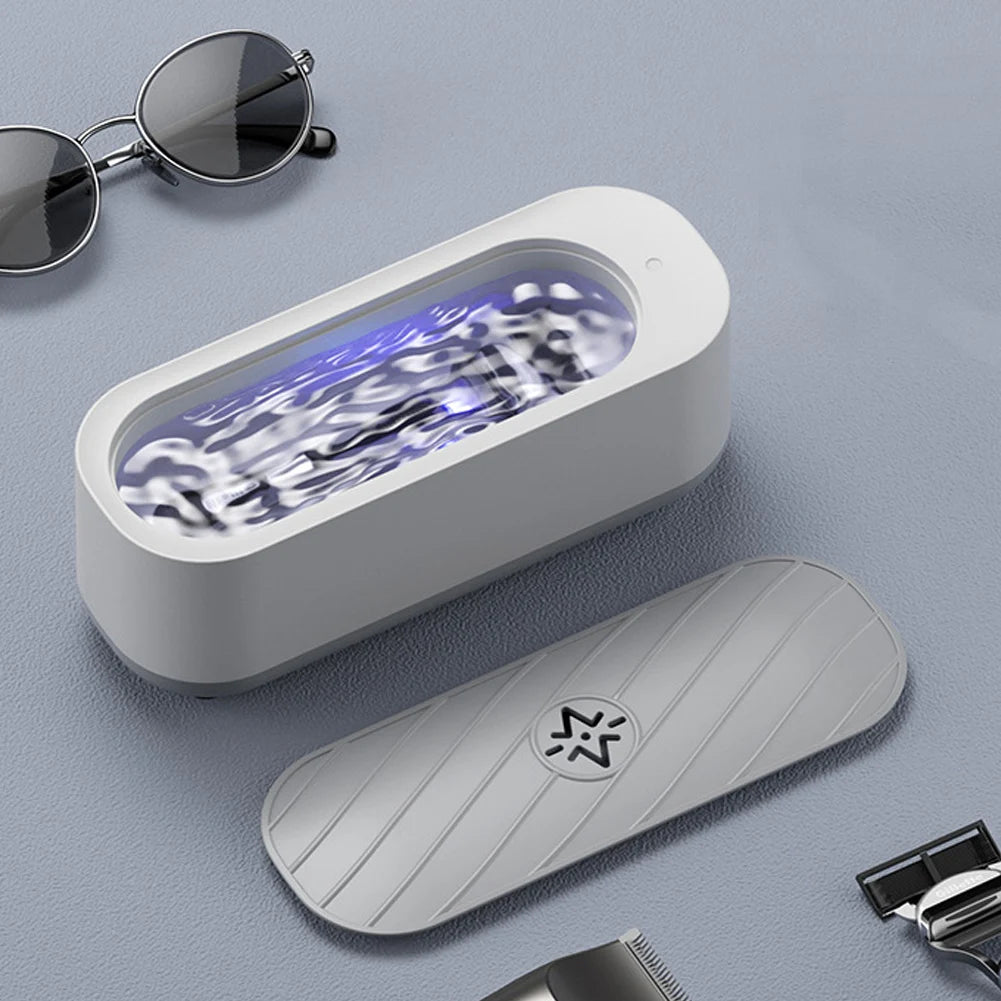 Ultrasonic Cleaning Machine USB Rechargeable Mode or Battery Mode High Frequency Vibration Wash Cleaner Jewelry Glasses  Cleaner Beauty World Shop