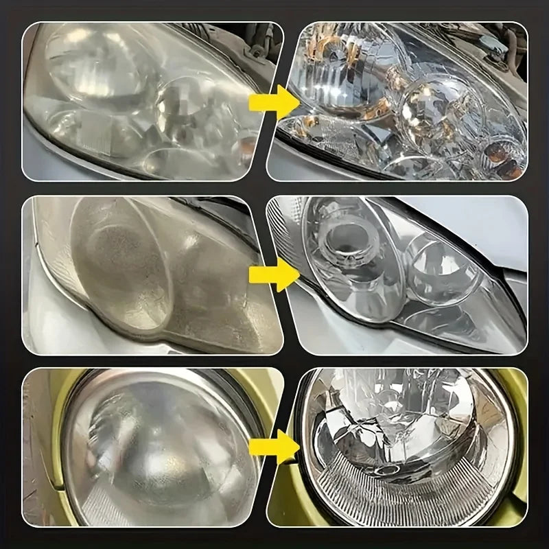 Car Headlight Restoration Polishing Kit - Scratch Remover & Oxidation Cleaner Repair Paste for Headlamp Assembly Beauty World Shop