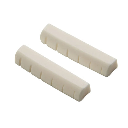 2 Sets 4 Pcs 6 String Acoustic Guitar Bone Bridge Saddle 72mm And Nut 43mm Cow Bone Nut Top Folk Pillow Folk Bottom Pillow Beauty World Shop