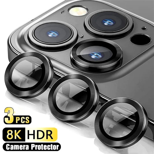 3Pcs Camera Lens Glass Protector For iPhone 11 12 13 14 15 16 Pro Max 12 13 Mini Protective Glass For iPhone 14 15 16 Plus Beauty World Shop