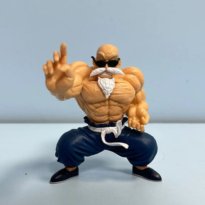 10cm Anime Dragon Ball figure GK Muscle Master Roshi Goku Kame Sennin Figurine PVC Action Figure Model Children Dolls Gift Toys Beauty World Shop